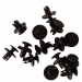 50x Fit Honda Acura Nylon Front Fender Push-Type Rivet Retainer Clips 20x10x8 mm German Made