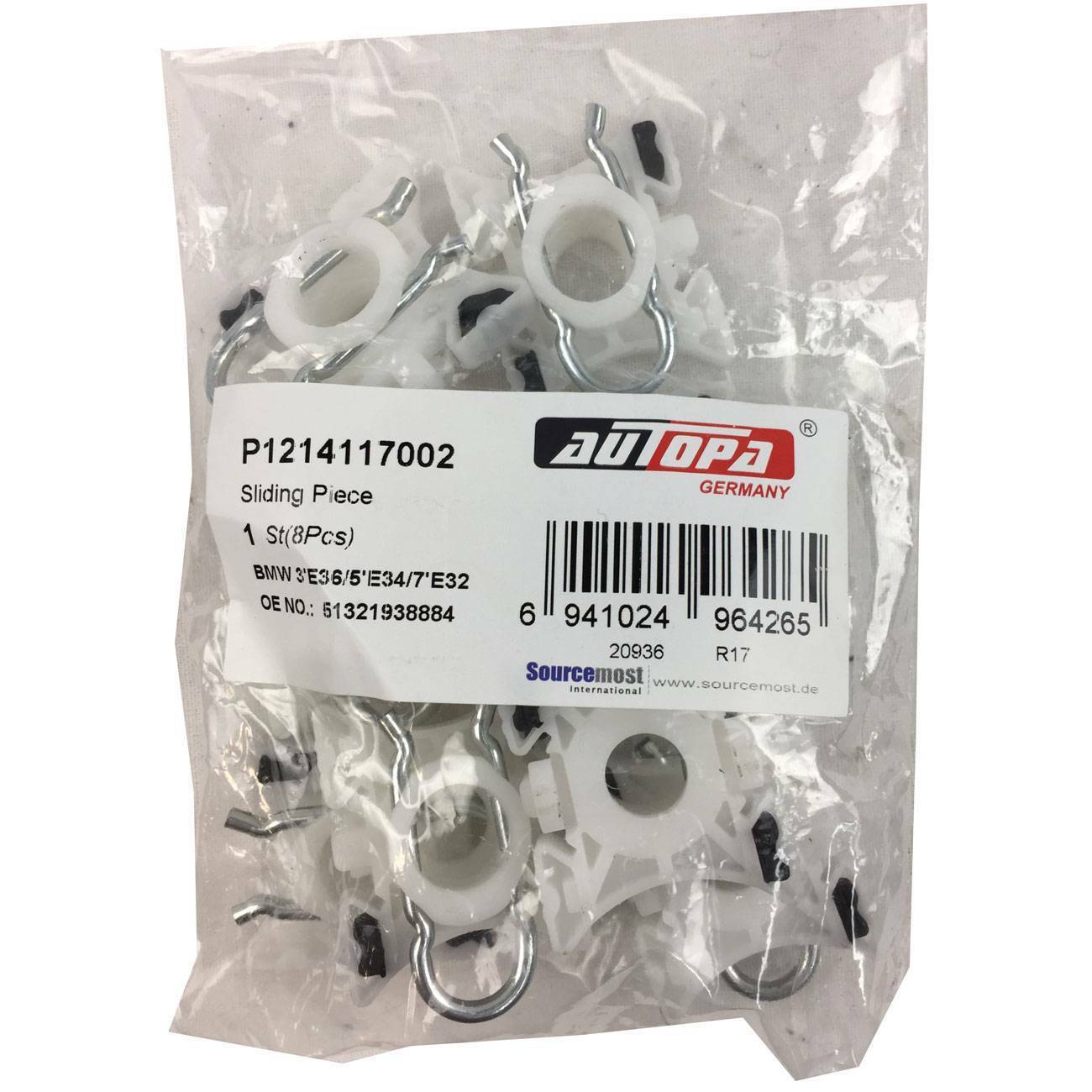 thumbnail interactive-video image 1 of 4x Window Regulator Clips For BMW E32 E34 E36 E90 Z3 Volvo S60 S80 Passat - Easyparts4u 1 of 3