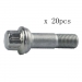 20x Stainless Steel Wheel Lug Bolts for Mercedes W221 W166 W251 X166 M14 x 1.5mm German Made