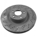 Genuine Front Brake Disc 345mm for Mercedes Benz W220 C215 A2204211112 German Made