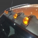 Front Roof Spoiler Cover Black + LED For Ford Ranger T6 wildtrack 2015 - 2017