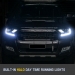 Headlights For Ford Ranger Everest 2015-ON Mustang style H11 Halo DRL pair