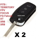 Remote Flip Key BF FG Falcon Focus Territory 2 PCS for FORD