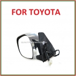 Door mirror electric left or right side (chrome) for Toyota Landcruiser Prado 03-08