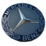 Mercedes Benz Blue Logo Steering Wheel Emblem Badge Decals AMG 52mm