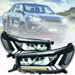 Headlight for TOYOTA HILUX Full LED DRL Sequential Turn Signal Lamp 2015-2019