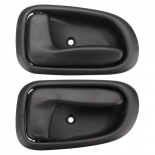 Front pair Inside Door Handle black for 94-98 Toyota Corolla AE101 AE102