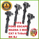 4x Ignition Coils for Mazda 3 MX5 CX7 6 Tribute BK BJ Ford Escape 05-13 2.0/2.3L