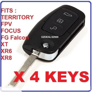 Remote Flip Key BF FG Falcon Focus Territory 4PCS HUGE DISCOUNT for FORD