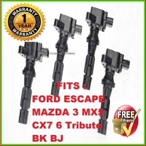 4x Ignition Coils for Mazda 3 MX5 CX7 6 Tribute BK BJ Ford Escape 05-13 2.0/2.3L