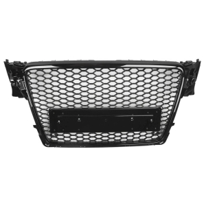 Gloss Black Honeycomb RS4 Style Front Bumper Grill for Audi A4 S4 B8 07-15