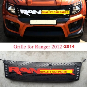 Grill grille fits ford ranger Black Xlt Px Ute Wildtrak Black Led 2011-2014