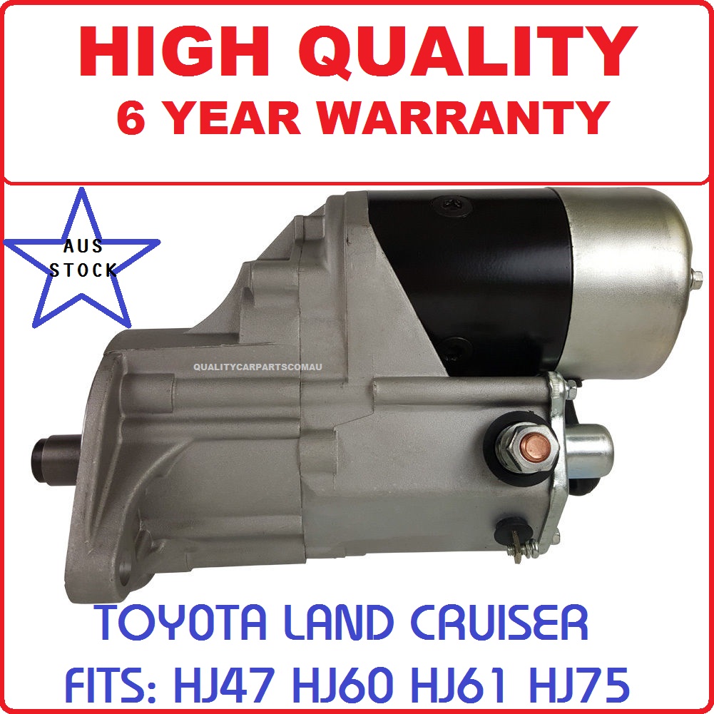 Starter Motor for Toyota Landcruiser HJ47 HJ60 HJ61 HJ75 Eng 2H 12HT diesel 4.0L