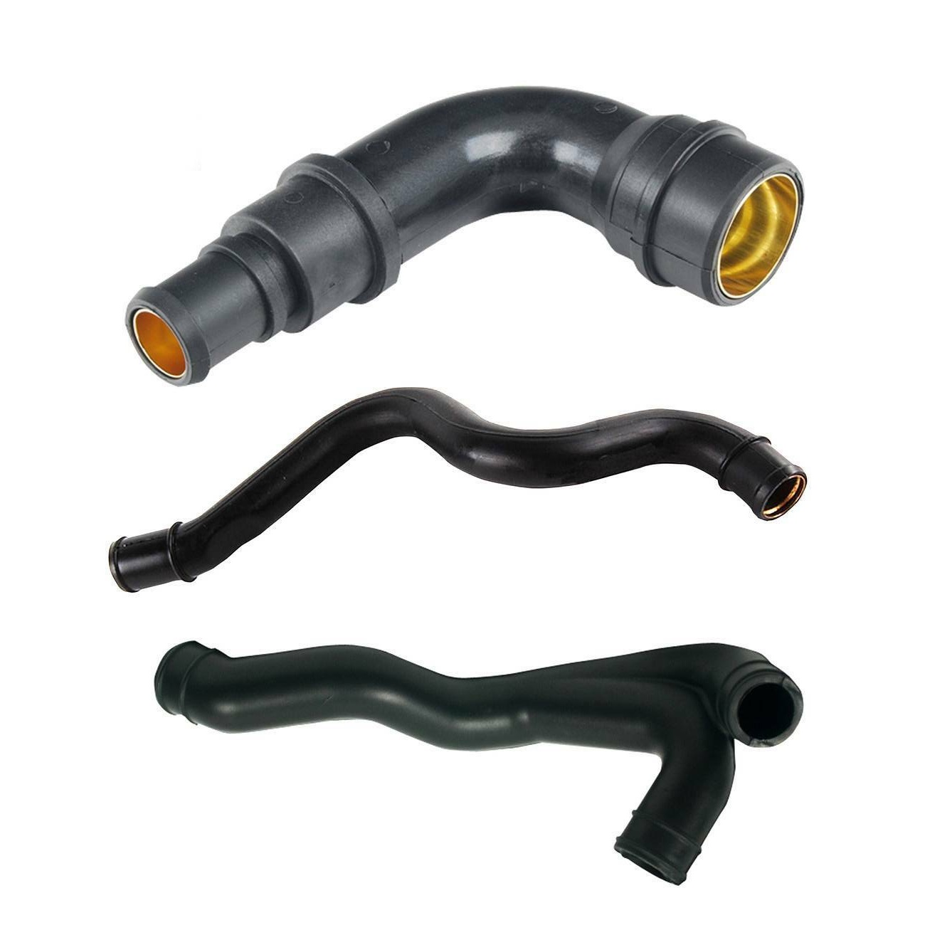 Complete Crankcase Breather Hose Kit For VW Audi 1.8T - Fits Jetta MK4, Golf, A3, TT (8 PC Set)