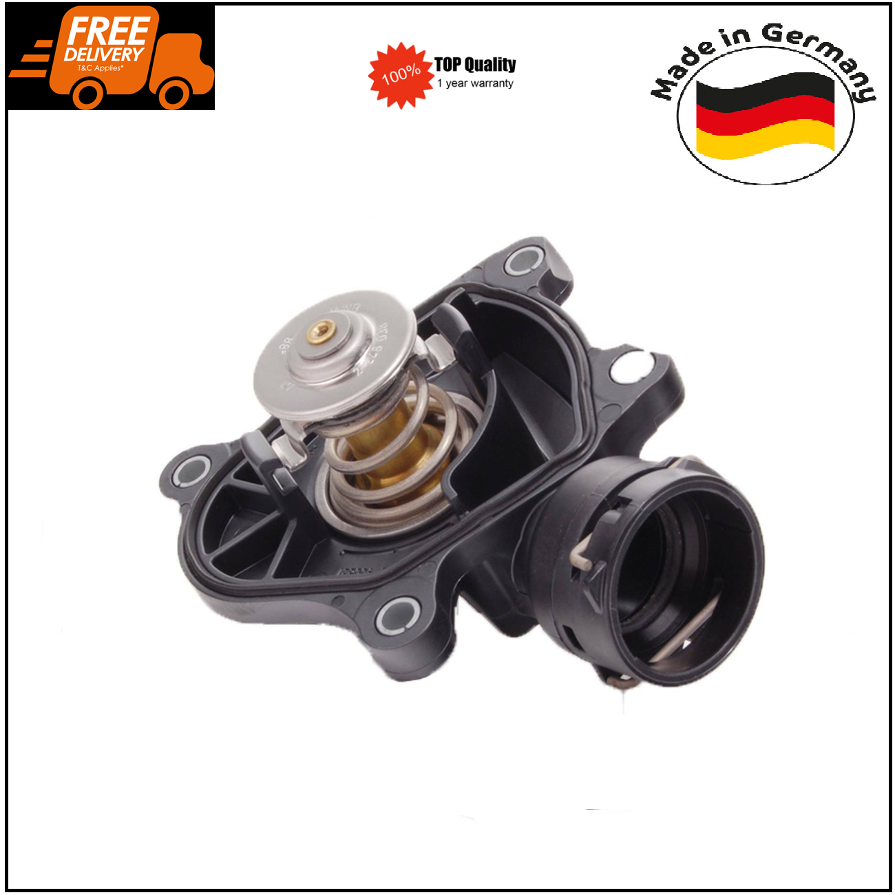 Coolant Thermostat for BMW X3 X5 E83 E46 E90 E91 E92 E60 E87 11517787052 German Made