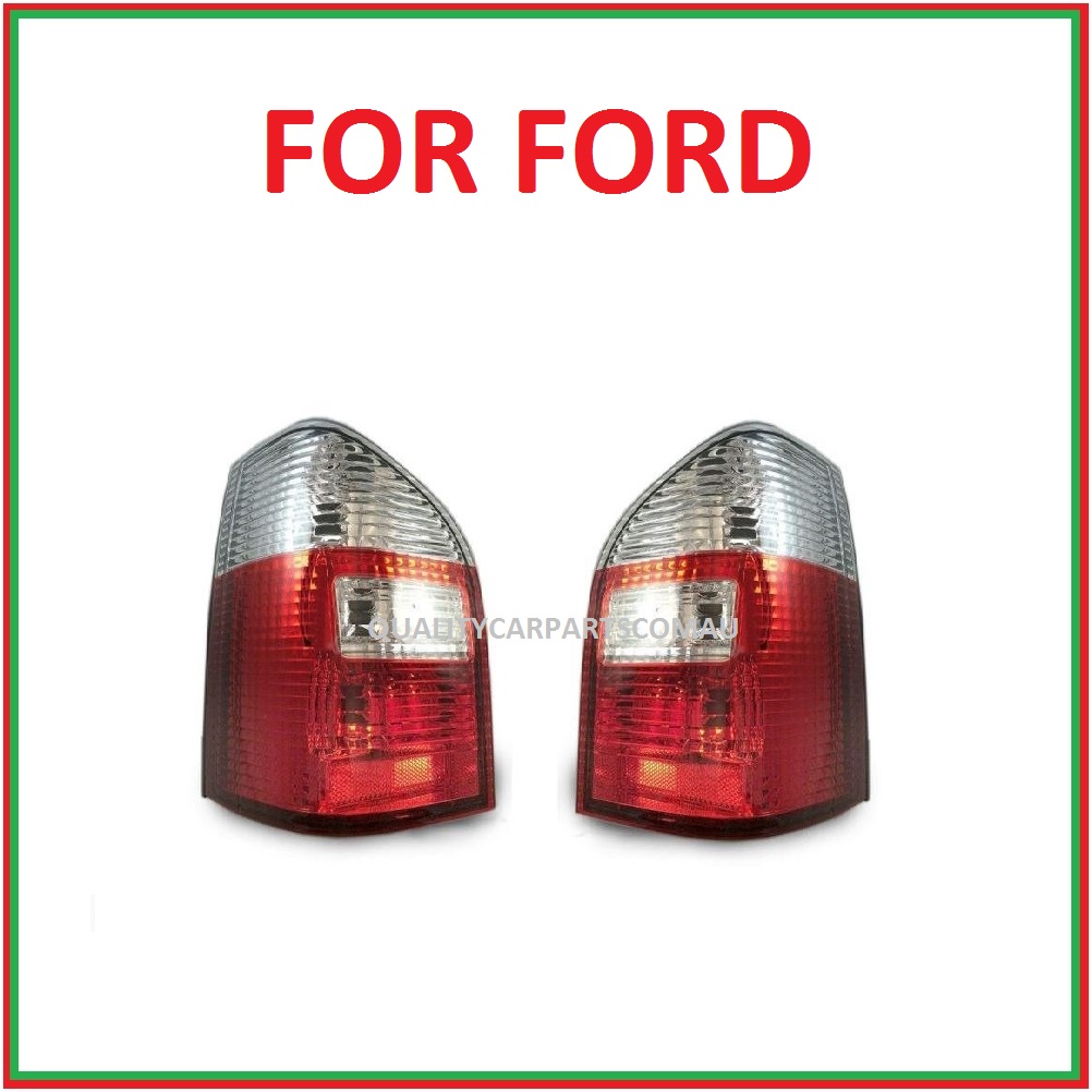Au2 to BA wagon tail light with white indicator lens for ford falcon  2000-2010 pair