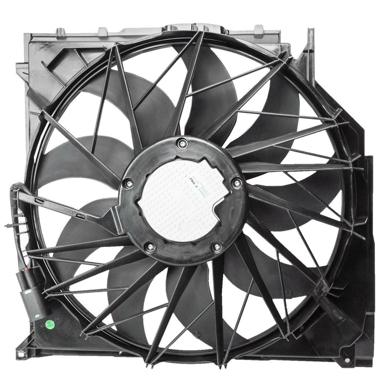 Radiator Condenser Cooling Fan Assembly for BMW X3 E83 3.0d 17113415181 German Made