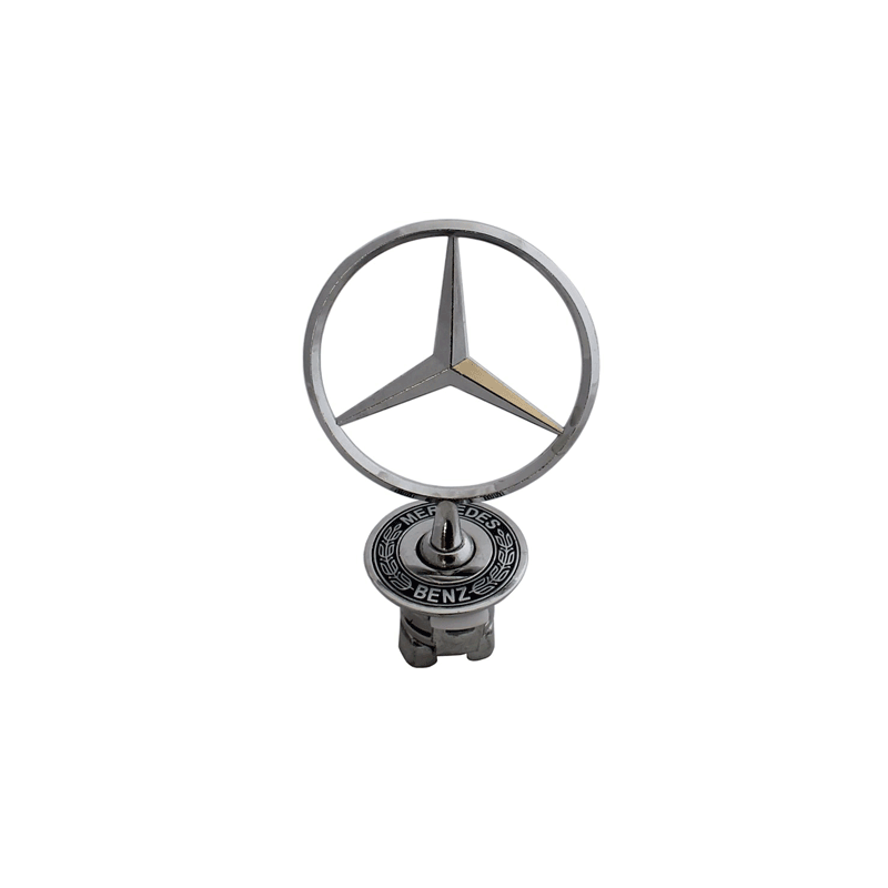 Mercedes Benz Bonnet Badge W202 W203 W204 W210 logo Emblem Spring Mounted