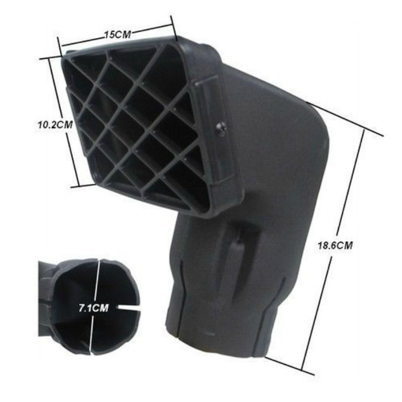 Snorkel Air Ram Head Airflow 2.75 inch 71mm Replacement Removable Kit fit safari
