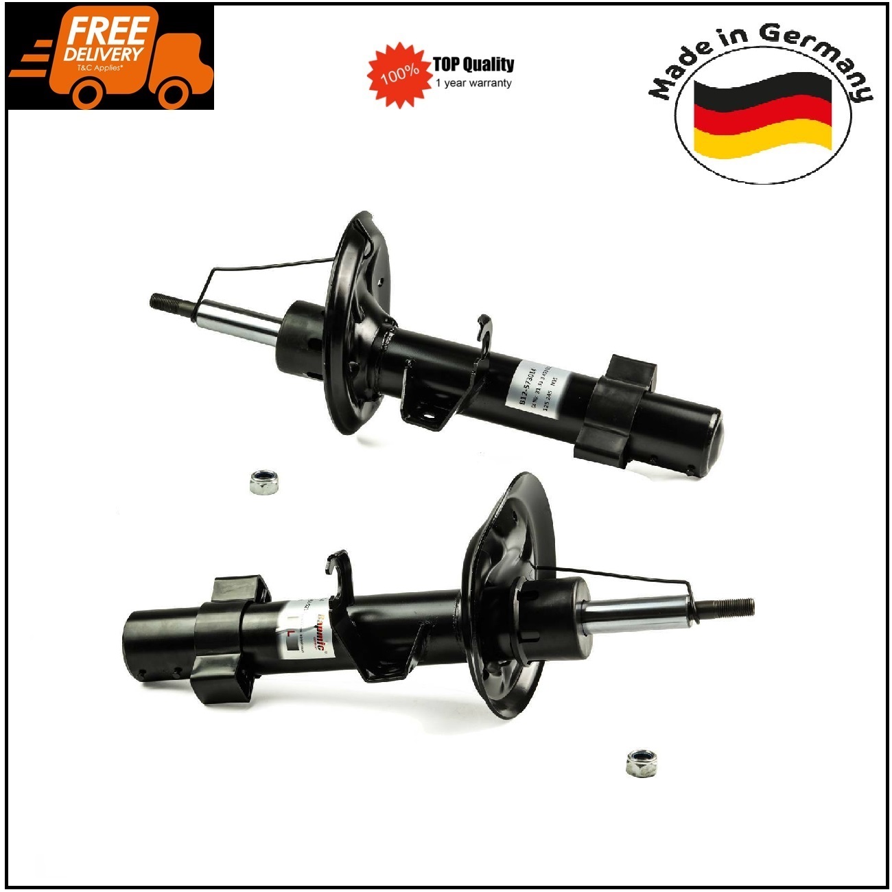 2x Front Shock Absorber for BMW E83 X3 2003-2011 31313453521 31313453522 German Made