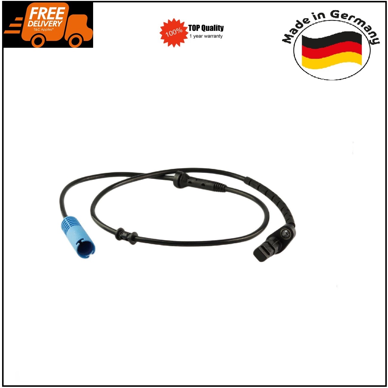 ABS Wheel Speed Sensor Rear for BMW E38 E52 730i 740i 750i 34521165533 German Made