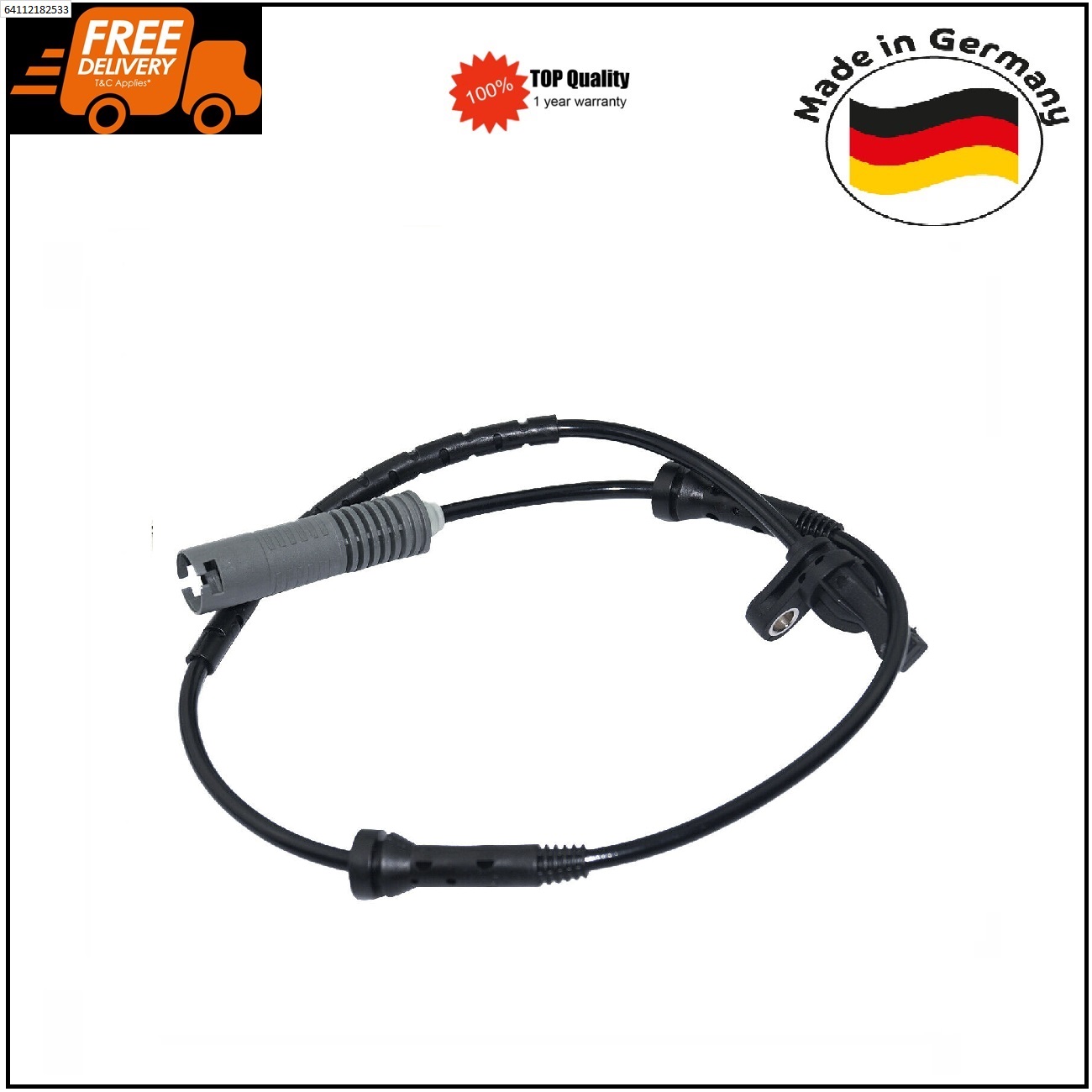ABS Wheel Speed Sensor Front for BMW E82 E87 E88 E90 E91 E92 E93 N43 N47 German Made