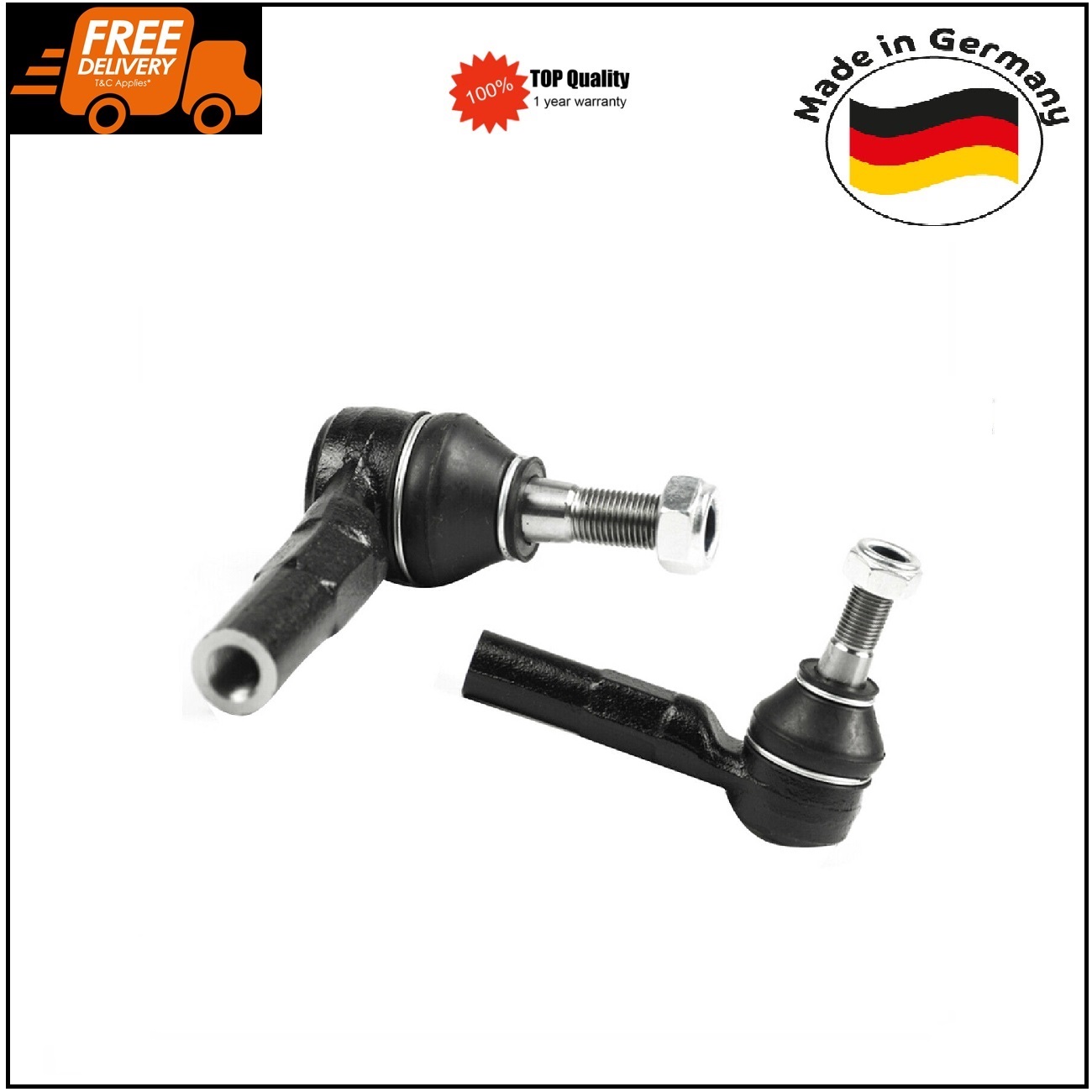 2Pcs Front Tie Rod Ends for Toyota MR2 Paseo Starlet 1.5 1.3 4504619206 German Made