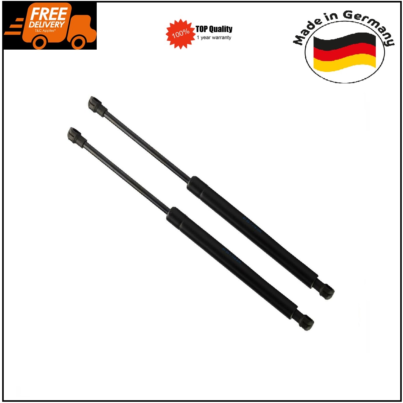 2Pcs Gas Bonnet Struts for 03-13 BMW E87 E88 E82 118i 120i 51237118370 German Made