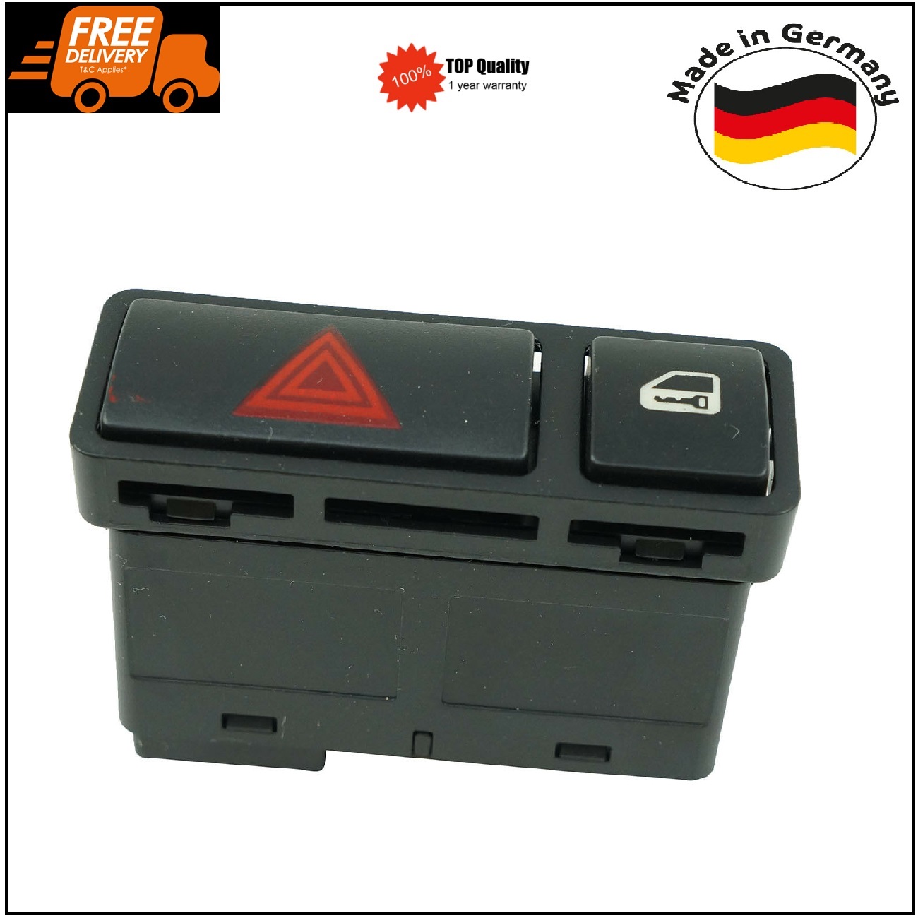 Warning Hazard Light Central Locking Switch for BMW 3 X5 E46 E53 E85 E86