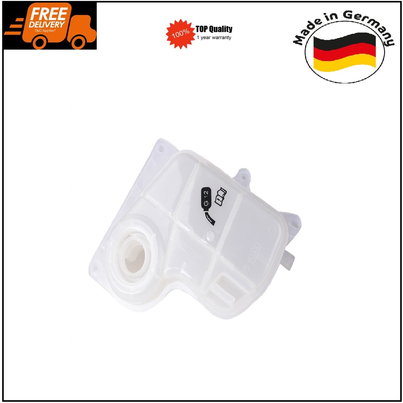 Coolant Expansion Tank for Audi A4 B5 A6 C5 1.8 2.4 2.6 2.8 quattro VW Passat German Made