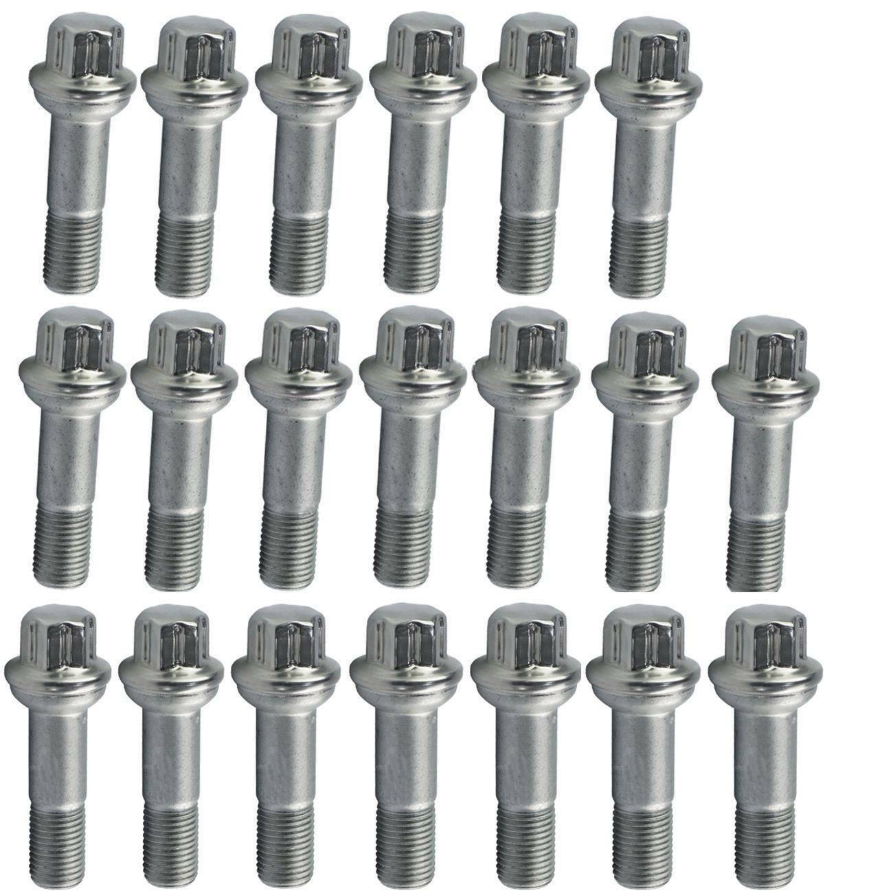 20x Stainless Steel Wheel Lug Bolts for Mercedes W221 W166 W251 X166 M14 x 1.5mm German Made