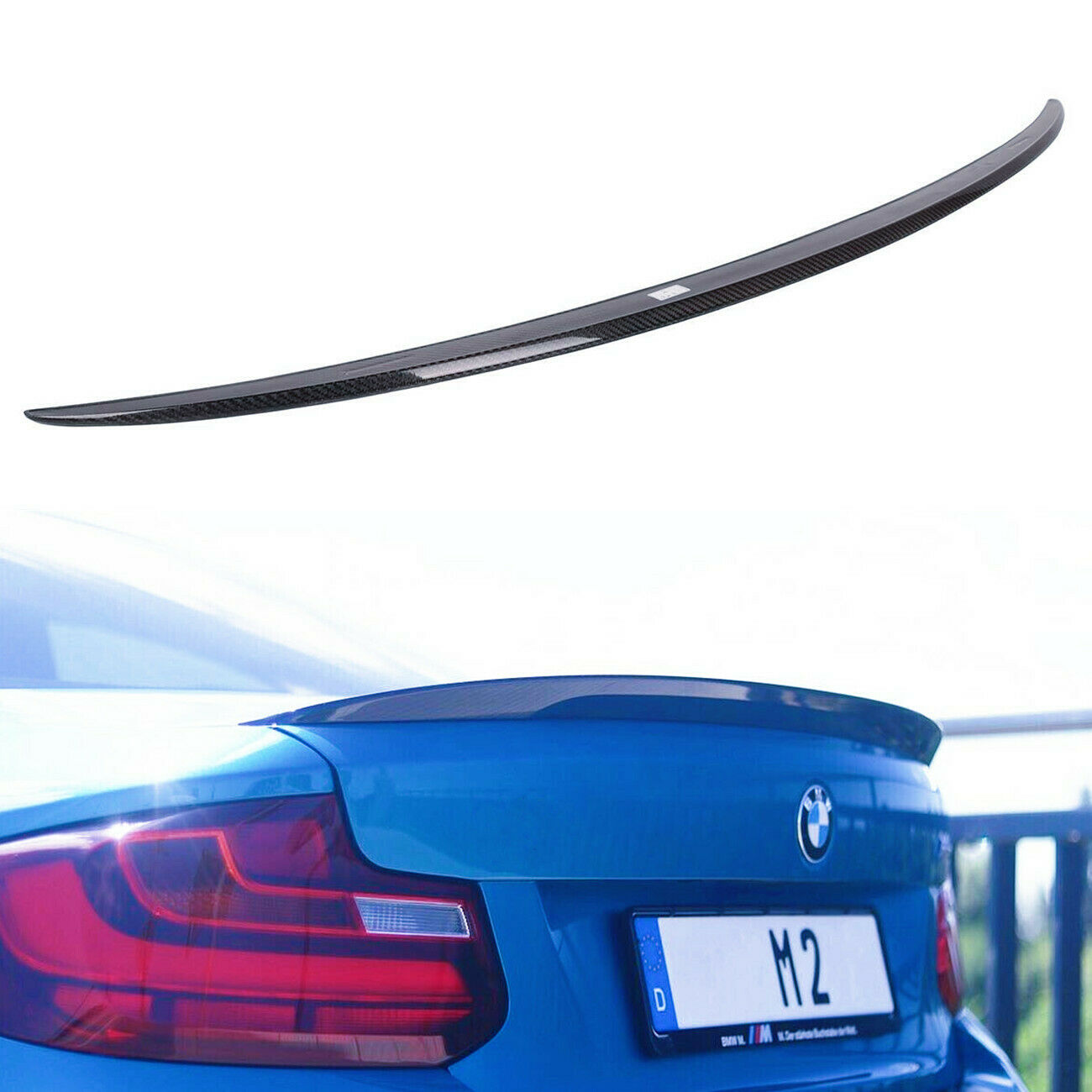 Rear Trunk Spoiler Wing Carbon Fiber For BMW F22 M235i M240i 220i 228i F87 M2