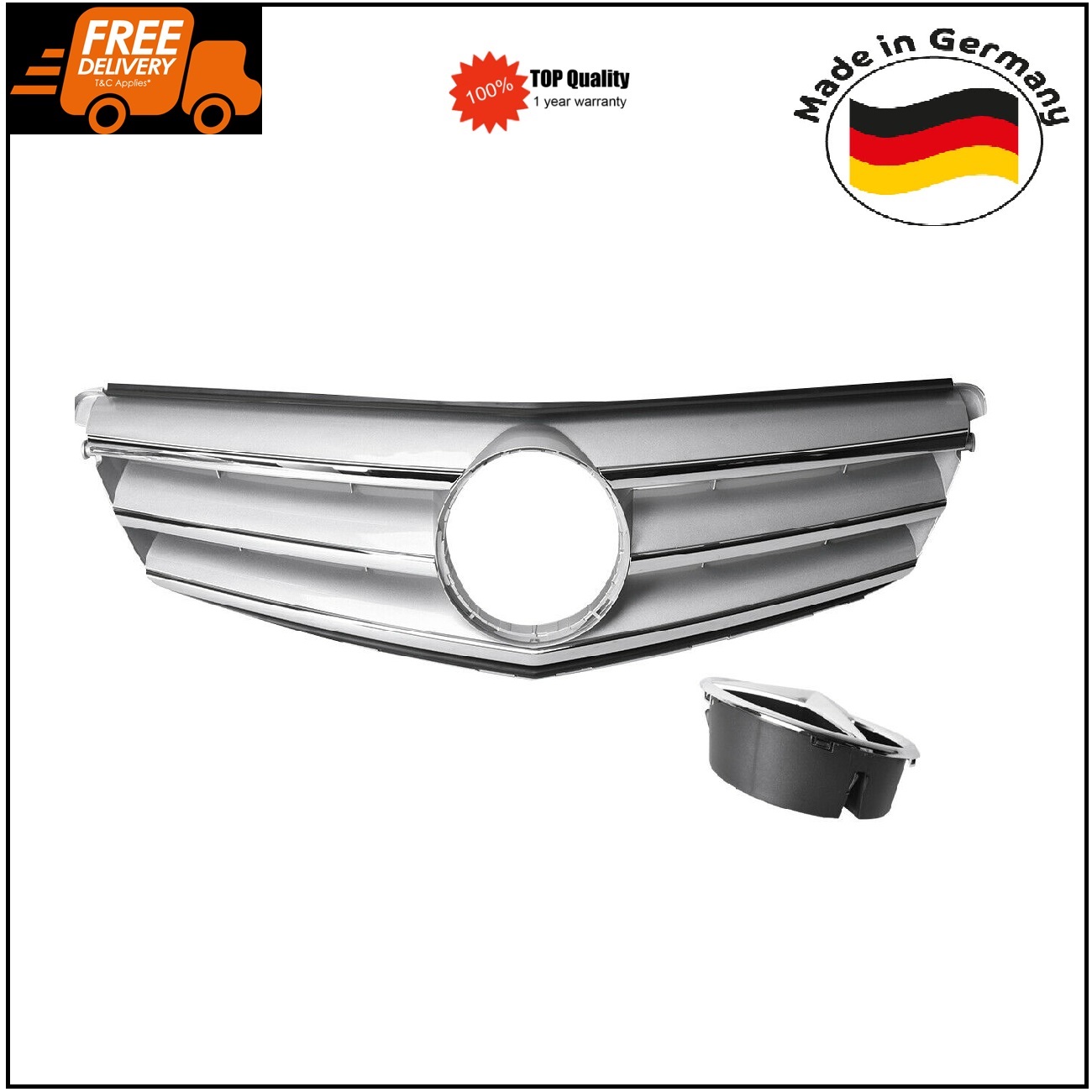 Front Grille for Mercedes Benz C-CLASS W204 S204 C180 C250 A2048800023 German Made