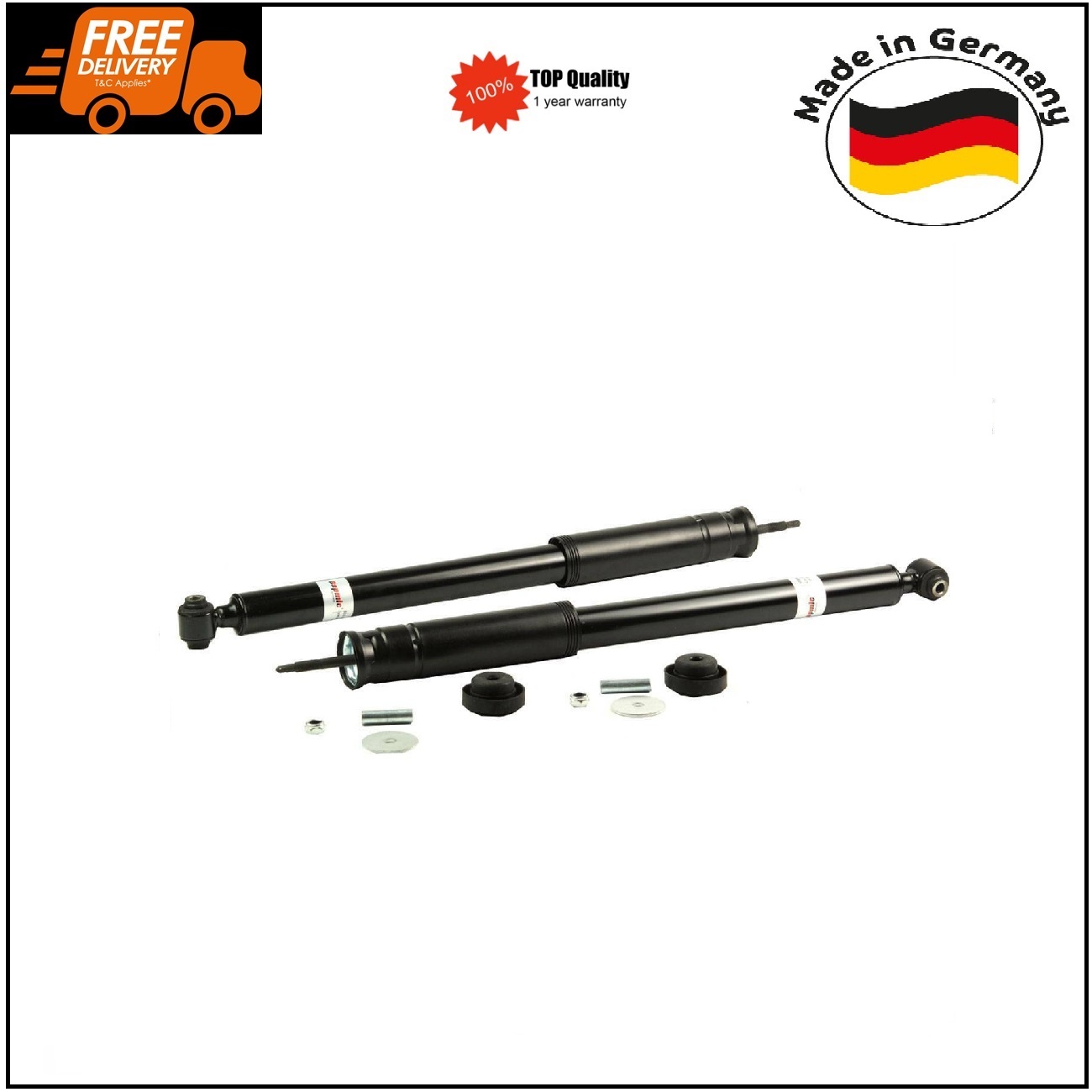 2Pcs Rear Shock Absorbers for Mercedes C219 W211 CLS350 CLS500 S55 S65 German Made