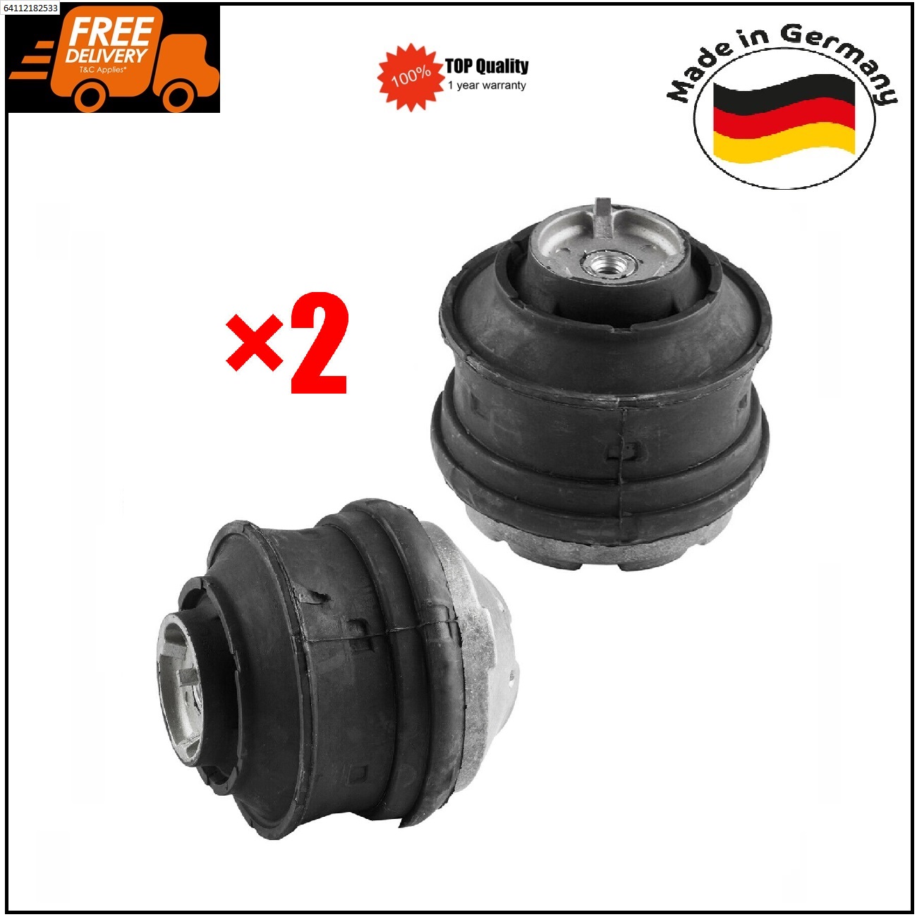 2Pcs Engine Mount for Mercedes-Benz S-Class W220 S320 S350 A2202400617