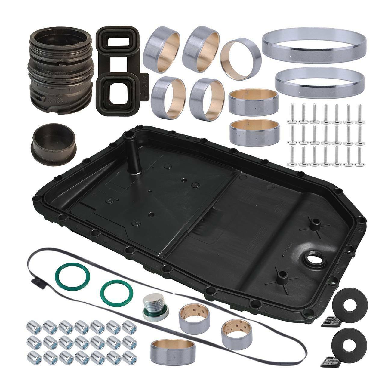 Trans Oil Pan + Repair Kit + Gasket + Drain Plug for BMW E82 E84 E89 E90