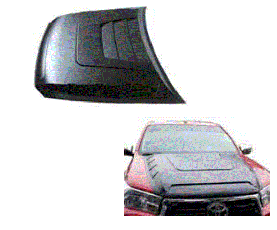 BONNET SCOOP GLOSS BLACK FOR TOYOTA HILUX  2018 2019 2020