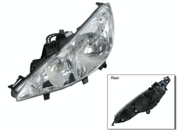 HEADLIGHT LEFT HAND SIDE FOR PEUGEOT 207 A7 2007-ONWARDS