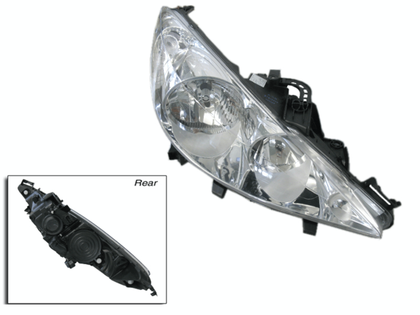 HEADLIGHT RIGHT HAND SIDE FOR PEUGEOT 207 A7 2007-ONWARDS