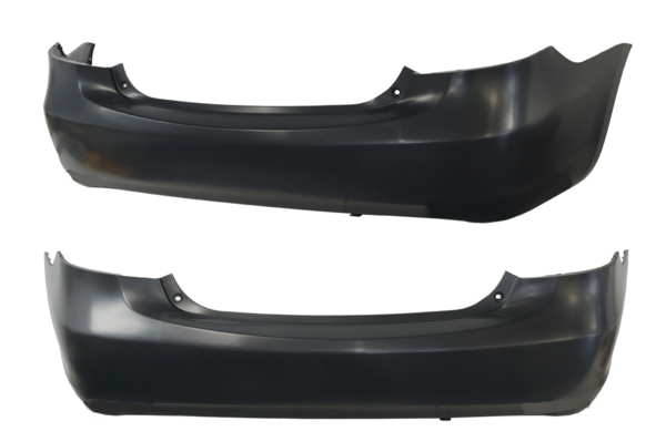 REAR BUMPER BAR COVER FOR TOYOTA YARIS NCP90 2006-ONWARDS