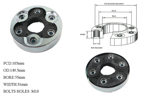 FRONT TAIL SHAFT COUPLING FOR AUDI TT 8N 1999-2006