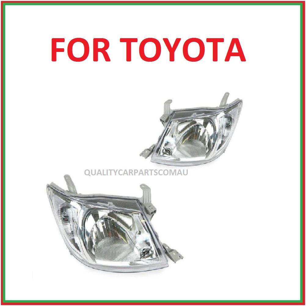 Headlights white lens for toyota Hilux 2005-2011 pair