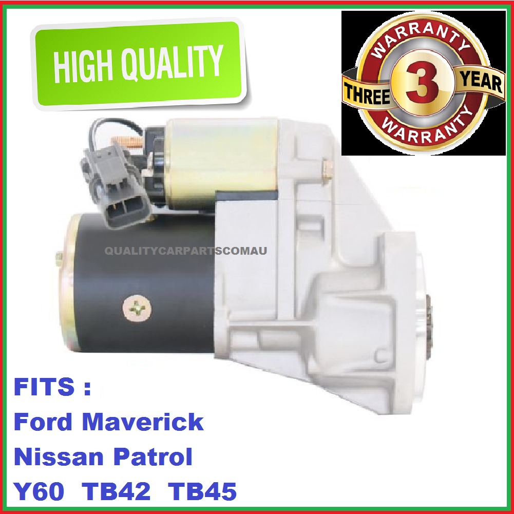 Starter Motor fit Nissan Nissan GQ Patrol engine TB45 4.5 NEW WARRANTY